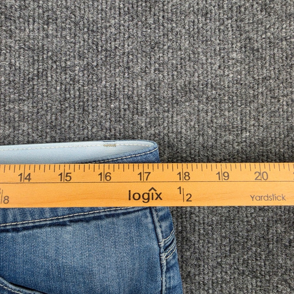 Democracy Cropped Straight Leg Jeans Women's 14 Ab Solution B1784AQOQ Stretch - Picture 5 of 8